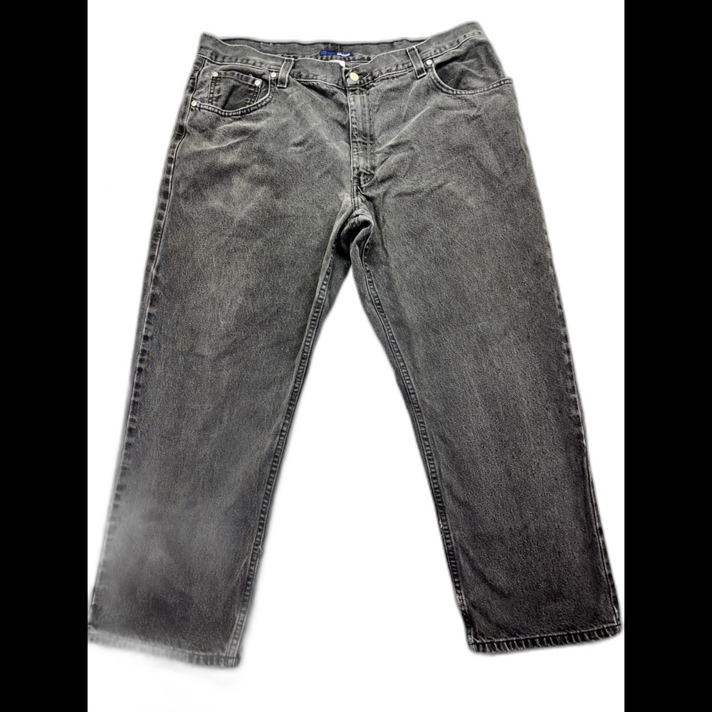 Men’s Basic Editions 100% Cotton Relaxed Fit Black Jeans Tag Size‎ 40x30